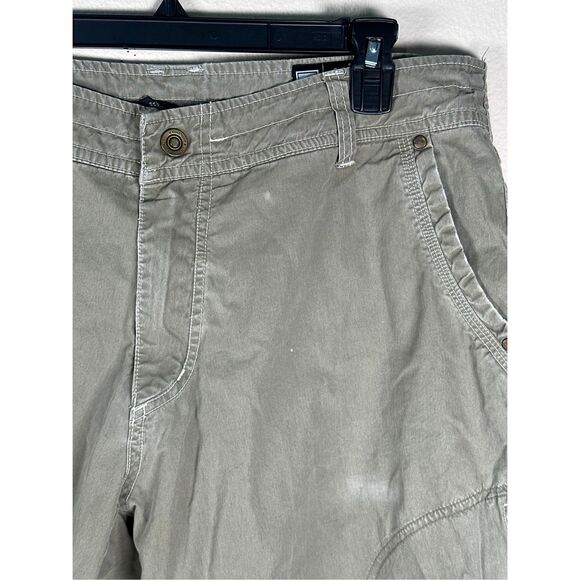 Kuhl Shorts Size 36 Grey Green Cotton Blend Ramblr Cargo Outdoors Utility Work - Picture 4 of 11